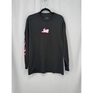 Anti Social Social Club Shirt Mens Large Black Long Sleeve Lost Mayhem Made USA